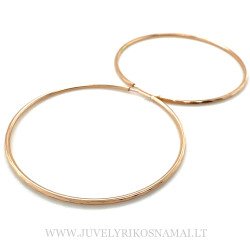 Auksiniai auskarai „Rinkutės" 42 mm