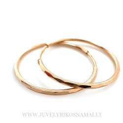 Auksiniai auskarai „Rinkutės" 22 mm