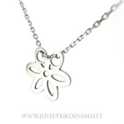 Sidabrinė grandinėlė su pakabuku Gėlė