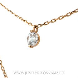 Auksinė dviguba grandinėlė su pakabuku