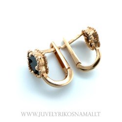 Auksiniai auskarai Keturlapis dobilas