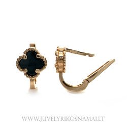 Auksiniai auskarai Keturlapis dobilas