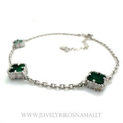 Sidabrinė apyrankė "Keturlapis dobilas"