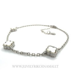 Sidabrinė apyrankė "Keturlapis dobilas"