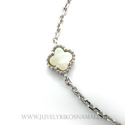 Sidabrinė apyrankė "Keturlapis dobilas"