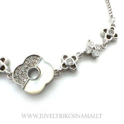 Sidabrinė apyrankė "Keturlapis dobilas"