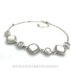 Sidabrinė apyrankė su perlamutru