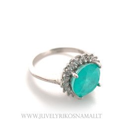 Sidabrinis žiedas su Smaragdu (imt.)