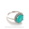 Sidabrinis žiedas su Smaragdu (imt.)