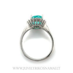 Sidabrinis žiedas su Smaragdu (imt.)