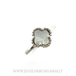 Sidabrinis žiedas Keturlapis dobilas