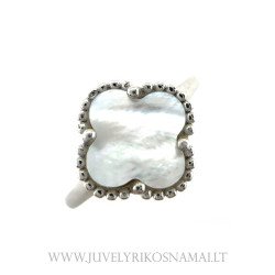 Sidabrinis žiedas Keturlapis dobilas