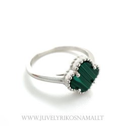 Sidabrinis žiedas Keturlapis dobilas