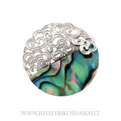 Sidabrinis žiedas su perlamutru