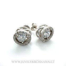 Sidabriniai auskrai - vinukai Šokantis cirkonis