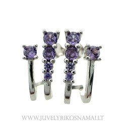 Half Hoop sidabriniai auskarai