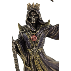 Karūnuota giltinė su dalgiu ir smėlio laikrodžiu. Veronese suvenyras