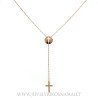 Auksinė grandinėlė su pakabuku "Kryželis" 43/45 cm