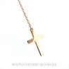 Auksinė grandinėlė su pakabuku "Kryželis" 43/45 cm