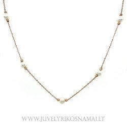 Auksinis kolje su perlais...