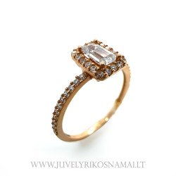 Auksinis žiedas su cirkoniu...