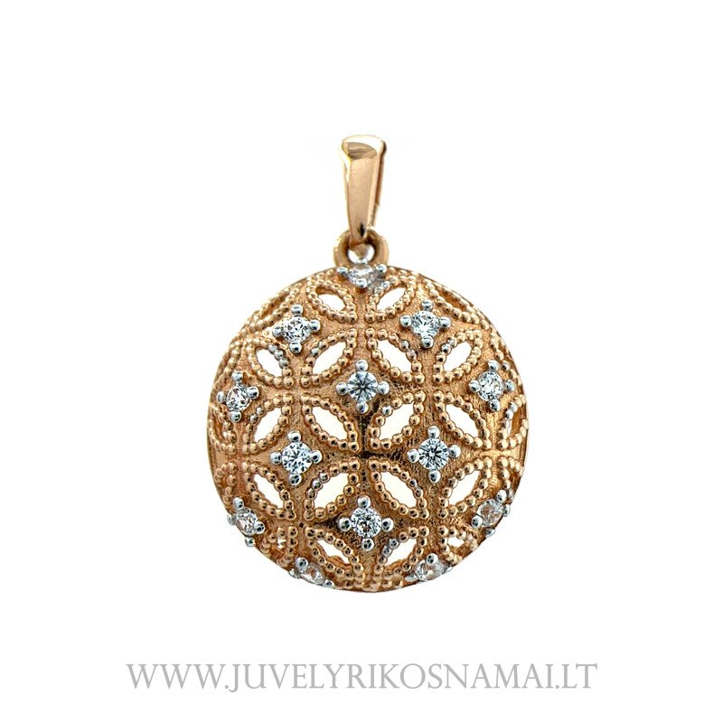 Auksinis pakabukas su cirkoniais