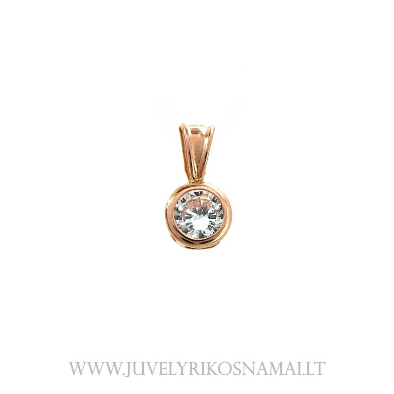 Auksinis pakabukas su cirkoniu