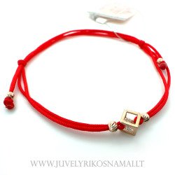 Raudono siūlo apyrankė su...