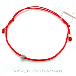 Raudono siūlo apyrankė su...