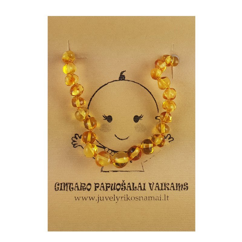 Vaikiški gintaro karoliai Vaikiški gintaro karoliai