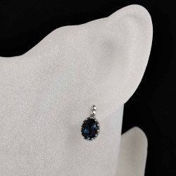 Sidabriniai auskarai su cirkoniu