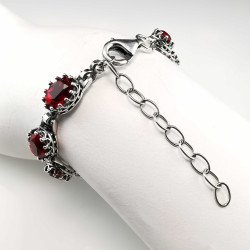 Sidabrinė apyrankė su cirkoniais 18 - 22,5 cm