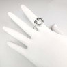 Sidabrinis žiedas su swarovski kristalu 18 mm