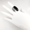 Sidabrinis žiedas su oniksu 17,2 mm