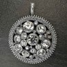 Sidabrinis pakabukas su swarovski kristalais