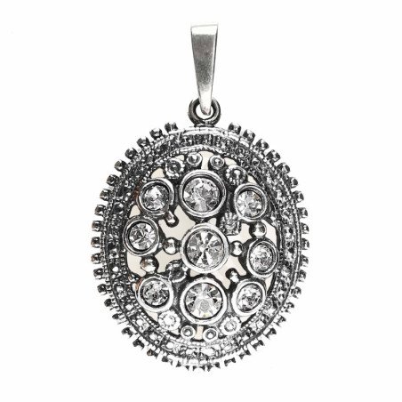 Sidabrinis pakabukas su swarovski kristalais