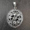 Sidabrinis pakabukas su swarovski kristalais