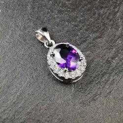 Sidabrinis pakabukas su cirkoniu