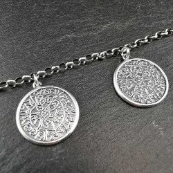 Gnostinis amuletas - sidabrinė apyrankė