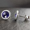Sidabriniai auskarai su swarovski kristalu