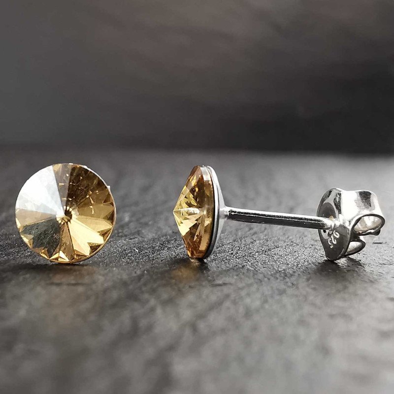 Sidabriniai auskarai su swarovski kristalu Sidabriniai auskarai su swarovski kristalu