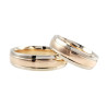 Raudono ir balto aukso vestuviniai žiedai