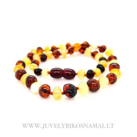 Vaikiški Baltijos gintaro karoliai 33,5 cm