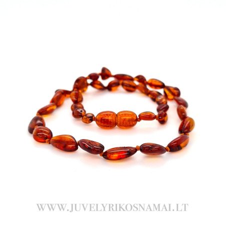 Vaikiški Baltijos gintaro karoliai 31 cm