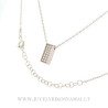 Sidabrinė grandinėlė su pakabuku su Swarovski 44-49 cm