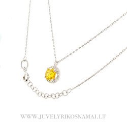 Sidabrinė grandinėlė su pakabuku 41,5 - 44,5 cm