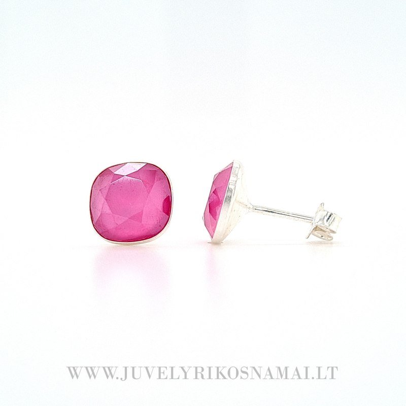 Sidabriniai auskarai su Swarovski kristalais