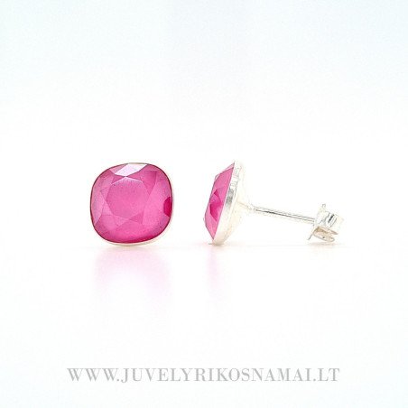 Sidabriniai auskarai su Swarovski kristalais