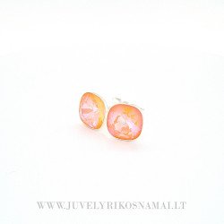 Sidabriniai auskarai su Swarovski kristalais