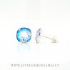 Sidabriniai auskarai su Swarovski kristalais